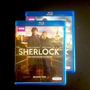 Sherlock season one and two Blu-ray DVDs